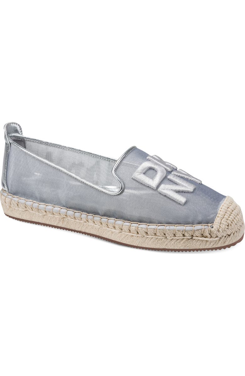 DKNY Miretta Mesh Espadrille, Main, color, Silver