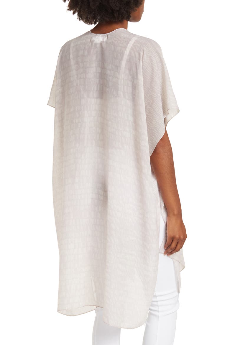 Printed Ruana, Alternate, color, PASTEL PURPLE