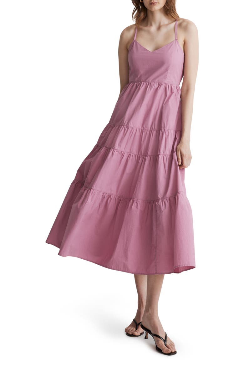 Sidonie Cotton Poplin Maxi Dress, Main, color, SHADED PINK