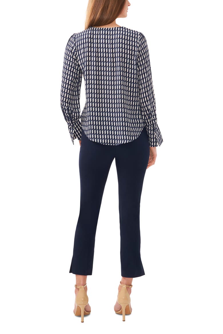 Long Sleeve Surplice Neck Top, Alternate, color, CLASSIC NAVY
