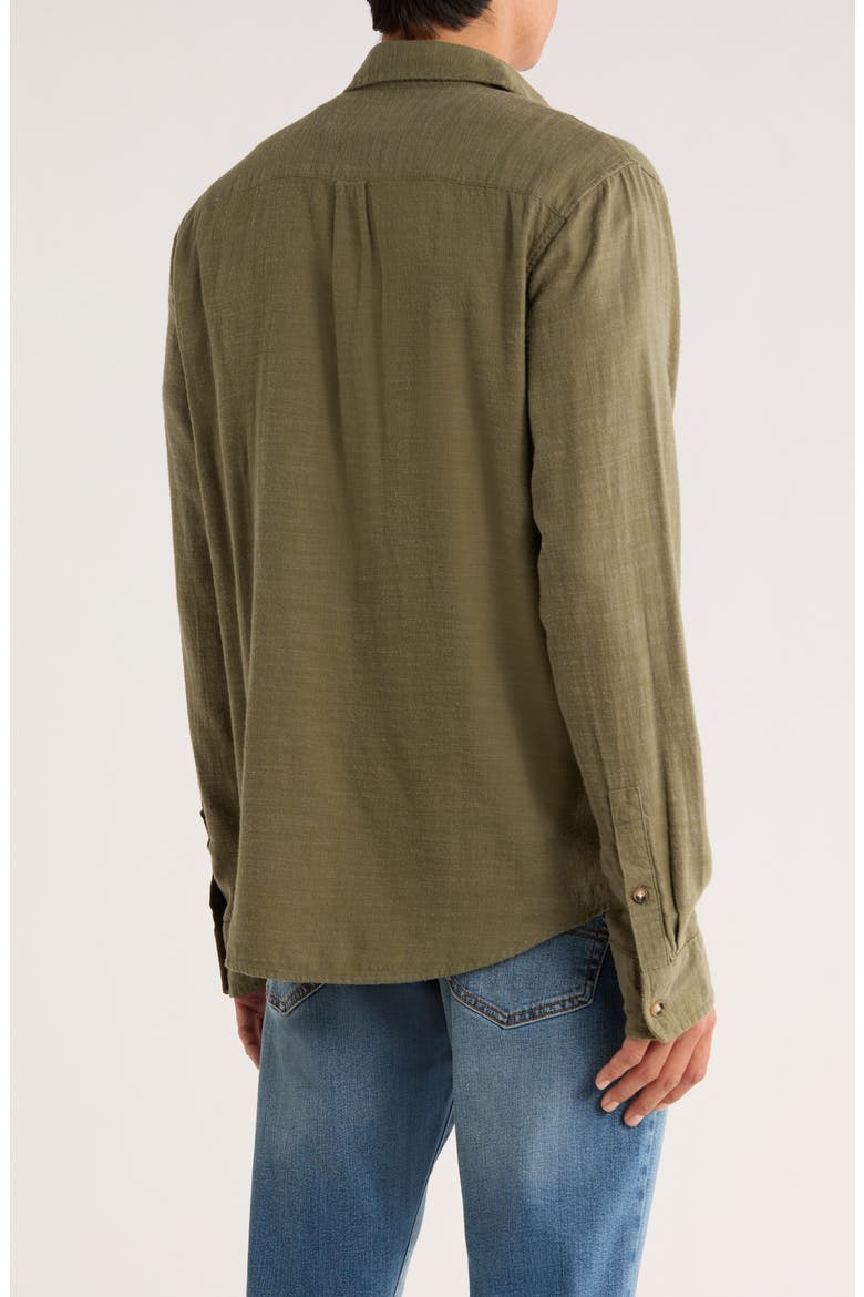 San Gabriel Slub Twill Button-Up Shirt, Alternate, color, WINTER MOSS GREEN