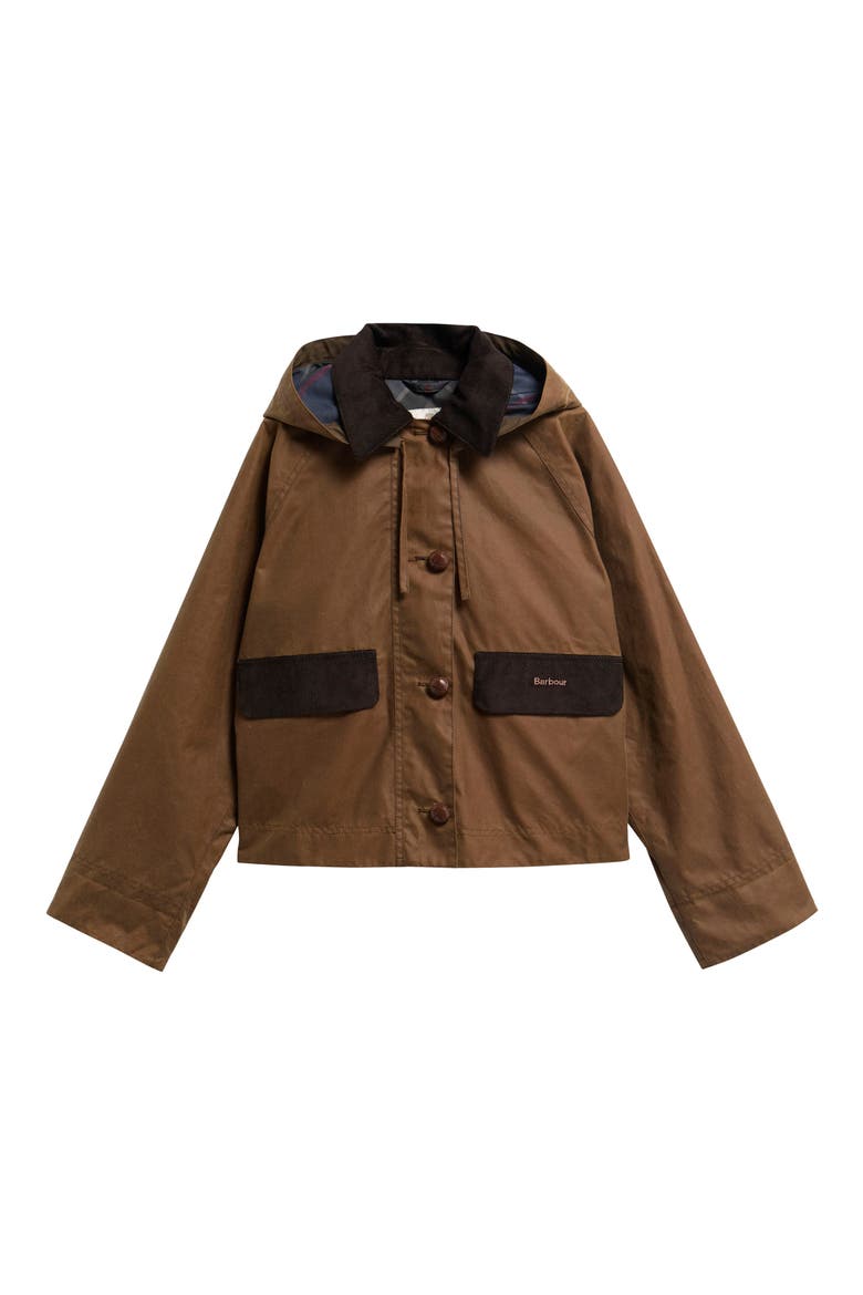 Adina Waxed Cotton Jacket, Alternate, color, TAN/ SHADOW CLASSIC