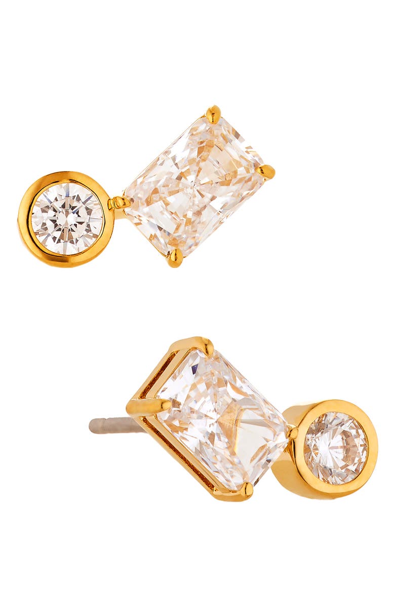 Nadri Social Lights Stud Earrings, Main, color, Gold