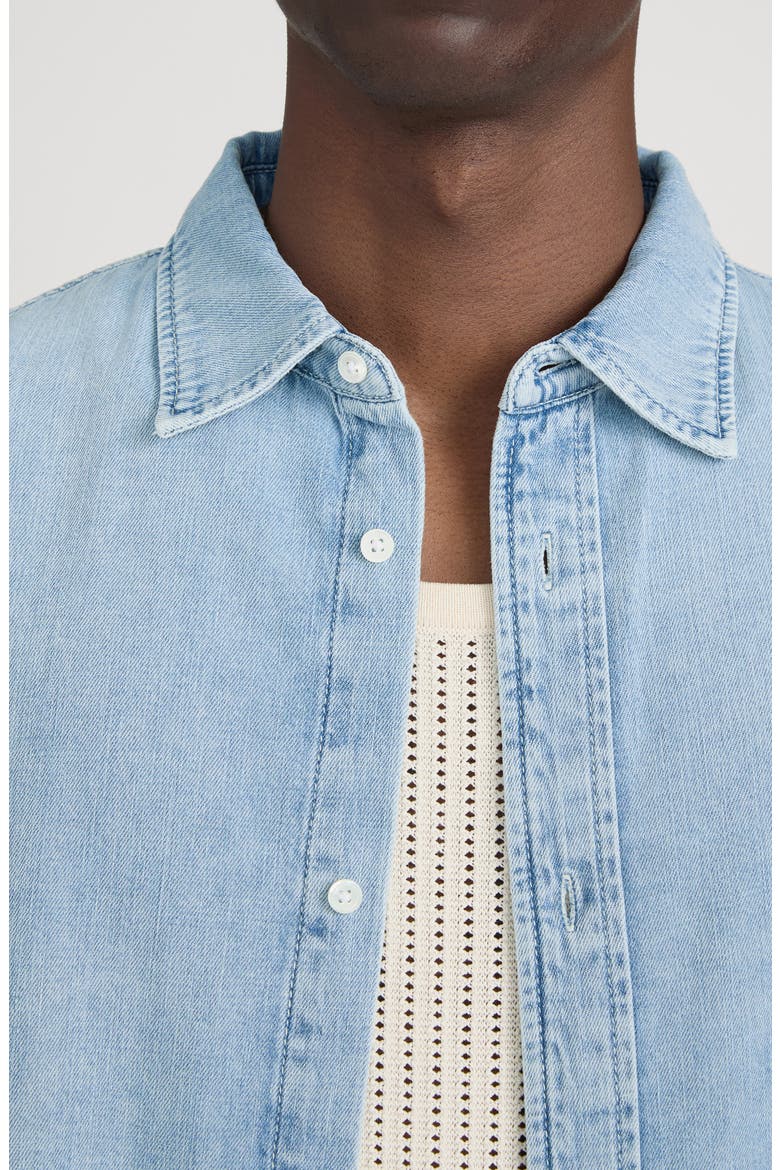 Classic Denim Button-Up Shirt, Alternate, color, SUNDAY