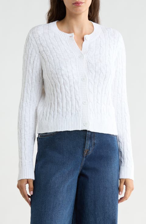 Brooks Cotton Cable Cardigan