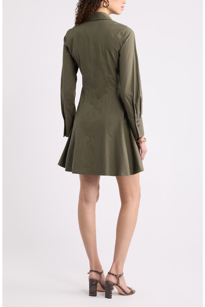 Seamed Minidress, Alternate, color, OLIVE SARMA