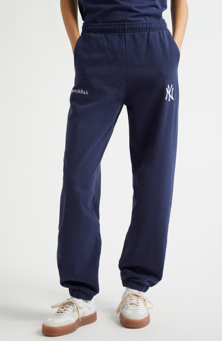 Sporty & Rich YANKEES SERIF SWEATPANT, Main, color, 