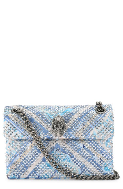 Mini Kensington Embellished Fabric Convertible Crossbody Bag