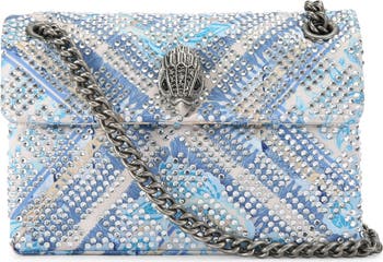 Mini Kensington Embellished Fabric Convertible Crossbody Bag