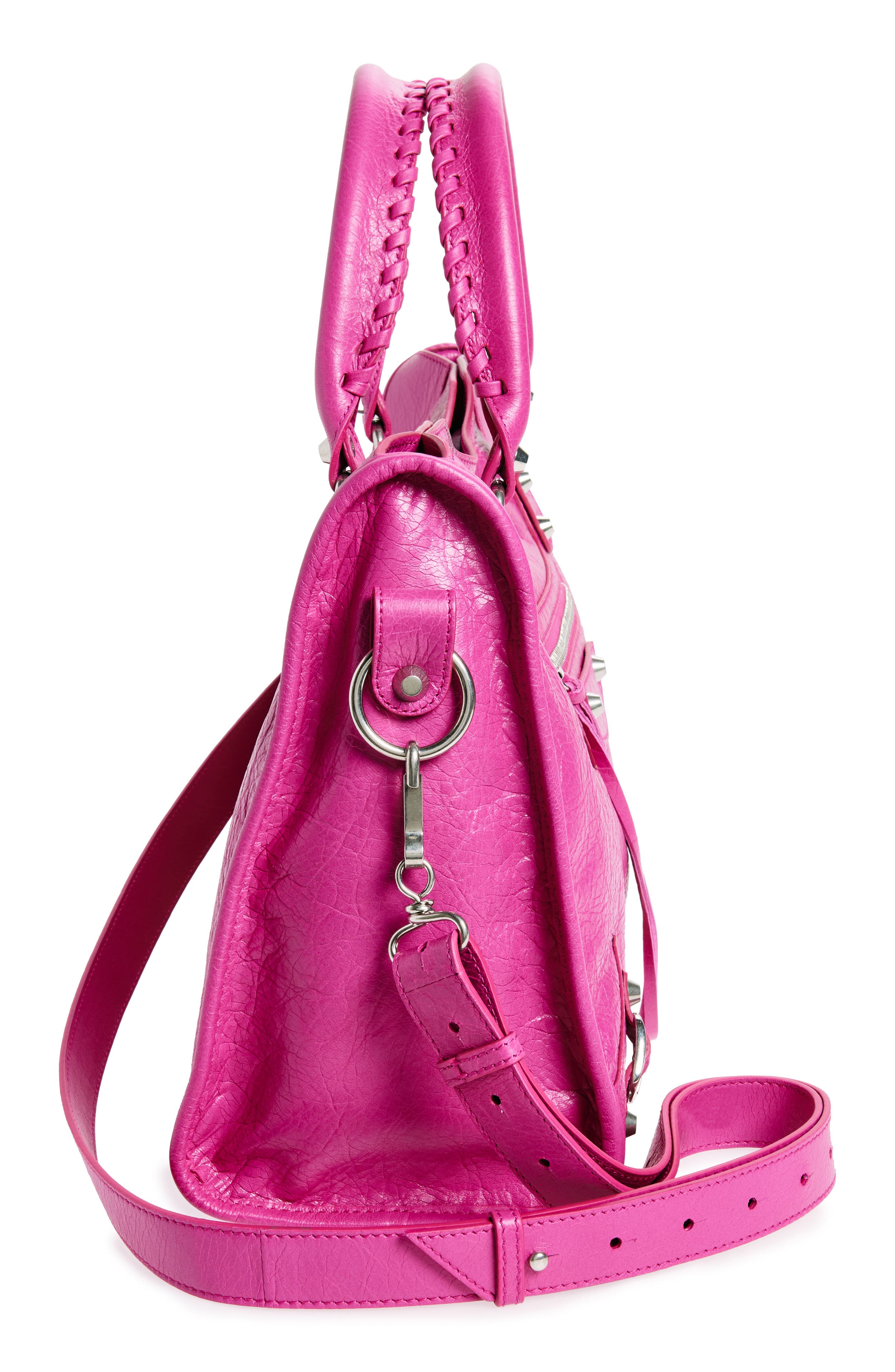Balenciaga Medium Le City Leather Handbag, Alternate, color, 
