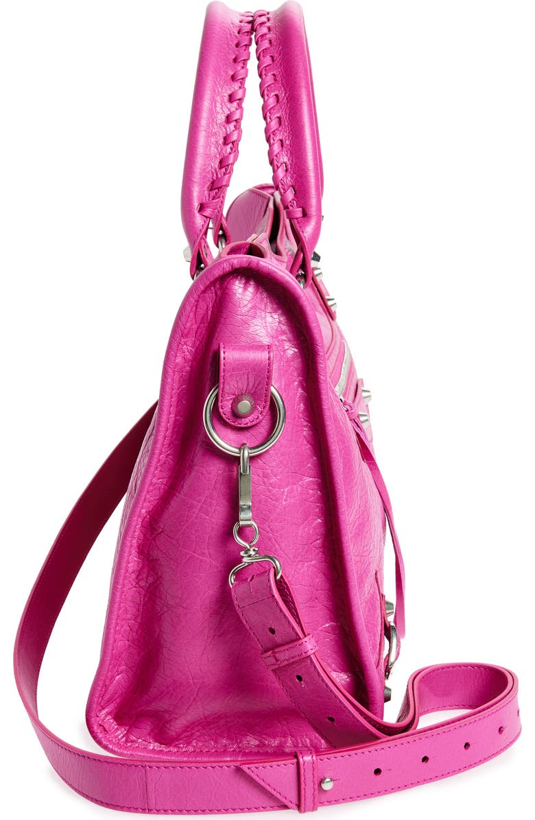 Balenciaga Medium Le City Leather Handbag, Alternate, color,