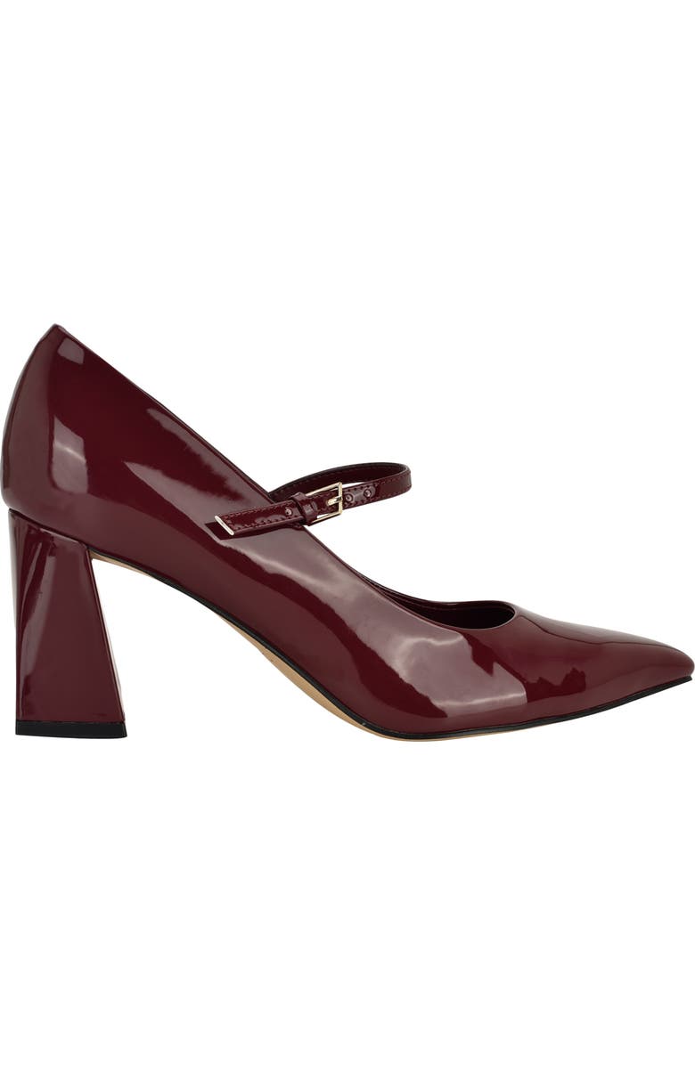 Calvin Klein Naprina Pointed Toe Mary Jane Pump, Alternate, color, Red Patent