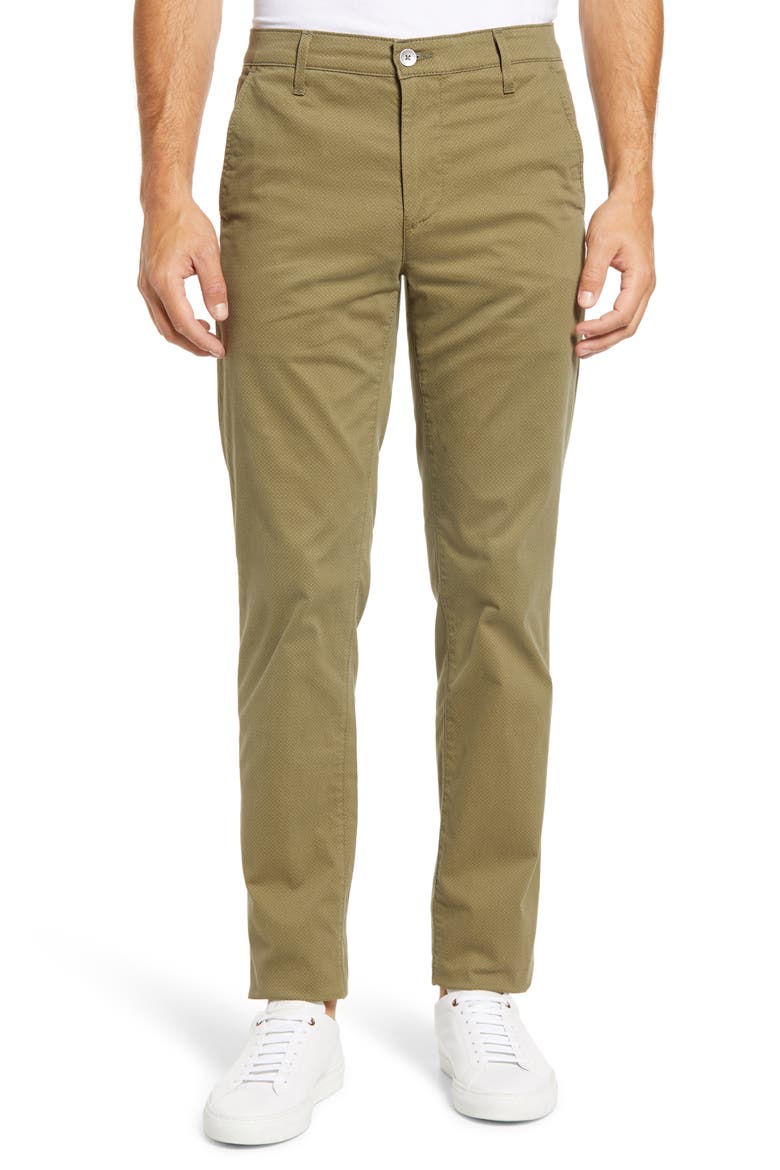 Marshall Textural Print Slim Fit Pants, Main, color, KEEN NOTTING VINE