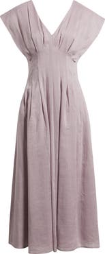 Nordstrom Pleat Waist A-Line Dress