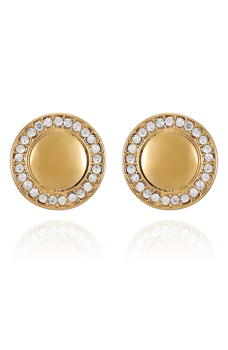 T Tahari Pavé Crystal Stud Earrings, Main, color, 