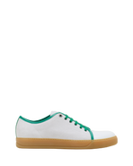 Lanvin Dbb1 Leather And Suede Sneakers