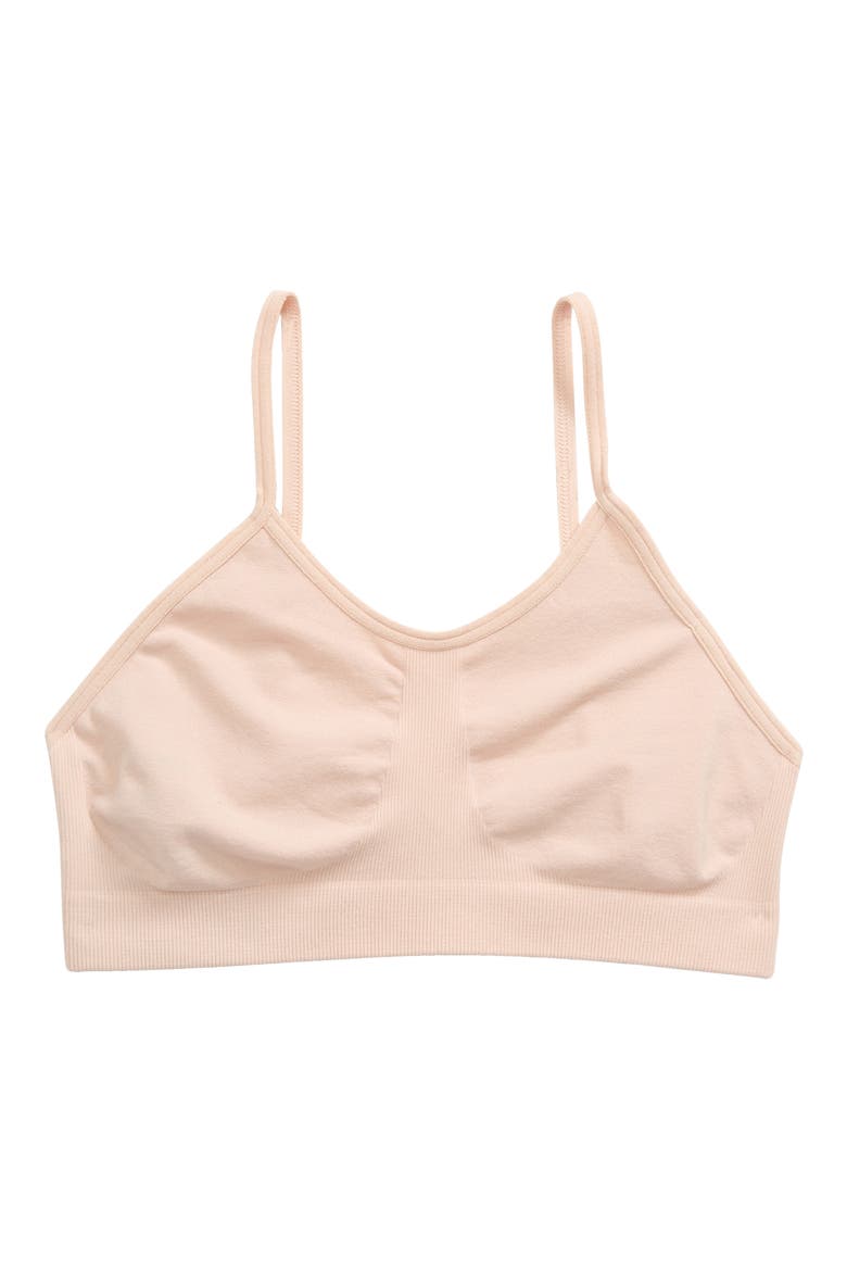 Kids' Seamless Bralette, Main, color, PINK HERO