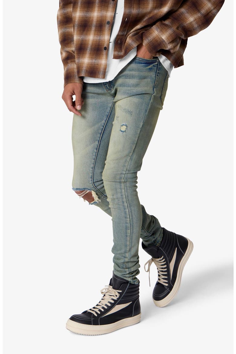 Dusted Skinny Jeans, Alternate, color, 4TH DAY SUN WASHED BLUE