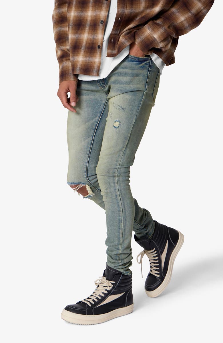 mnml Dusted Skinny Jeans, Alternate, color, 4Th Day Sun Washed Blue