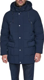 Andrew Marc Down & Feather Fill Parka with Faux Fur Trim Hood