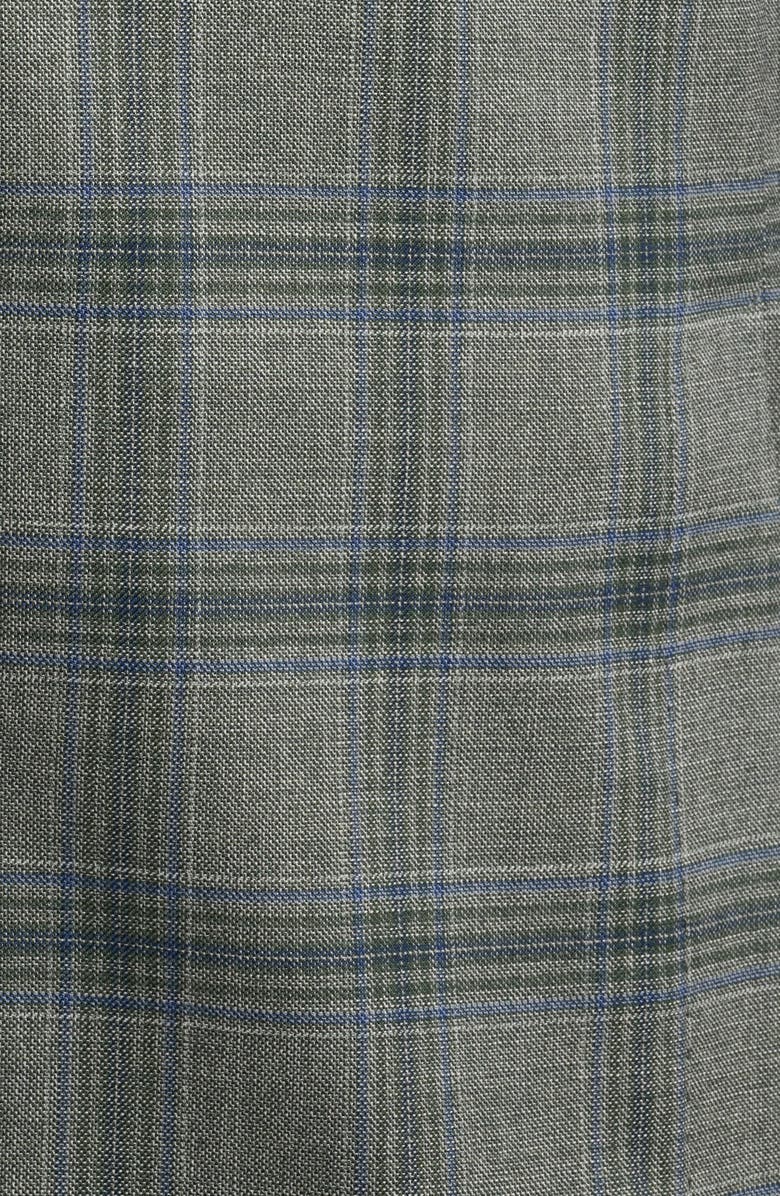 BOSS Hutson Plaid Virgin Wool Sport Coat, Alternate, color, Dark Green