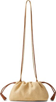 Veronica Beard Small Raffia Stash Bag