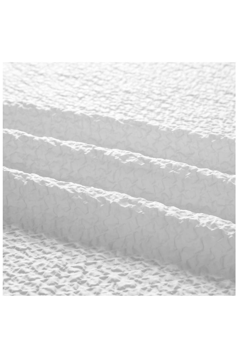 Textured Shower Curtain, Alternate, color, WHITE
