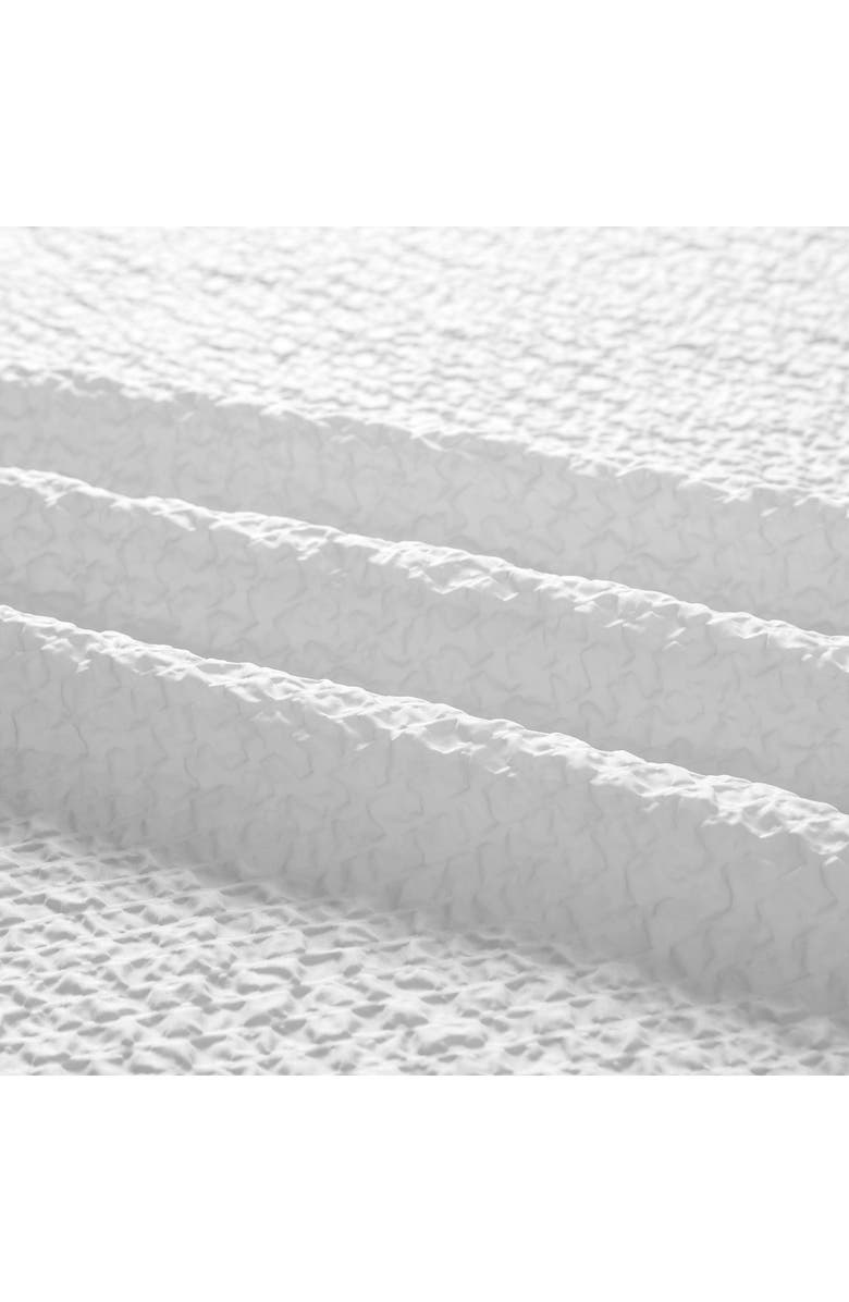 DAINTY HOME Textured Shower Curtain, Alternate, color, White