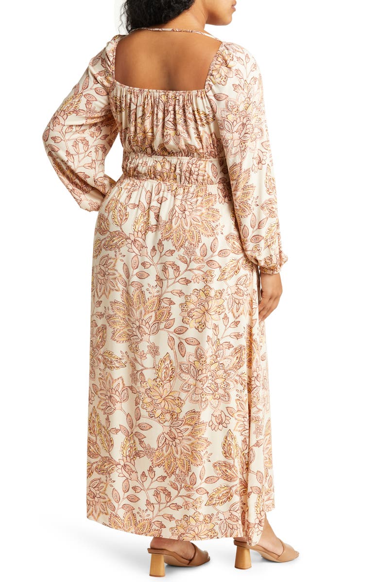Fourteenth Place Emery Floral Long Sleeve Midi Dress, Alternate, color,