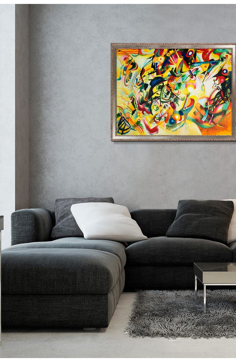 OVERSTOCK ART Composition VII, 1913 by Wassily Kandinsky Framed Canvas Painting, Alternate, color,