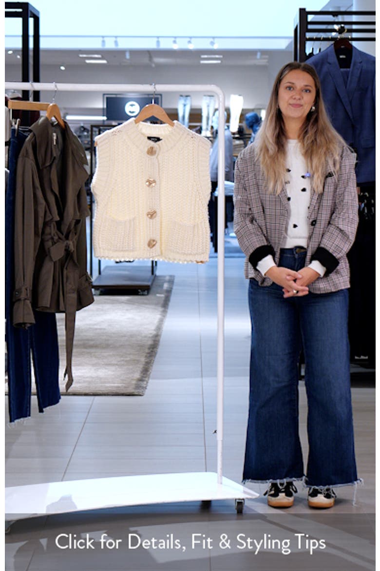 Daphne Hammered Button Sweater Vest video