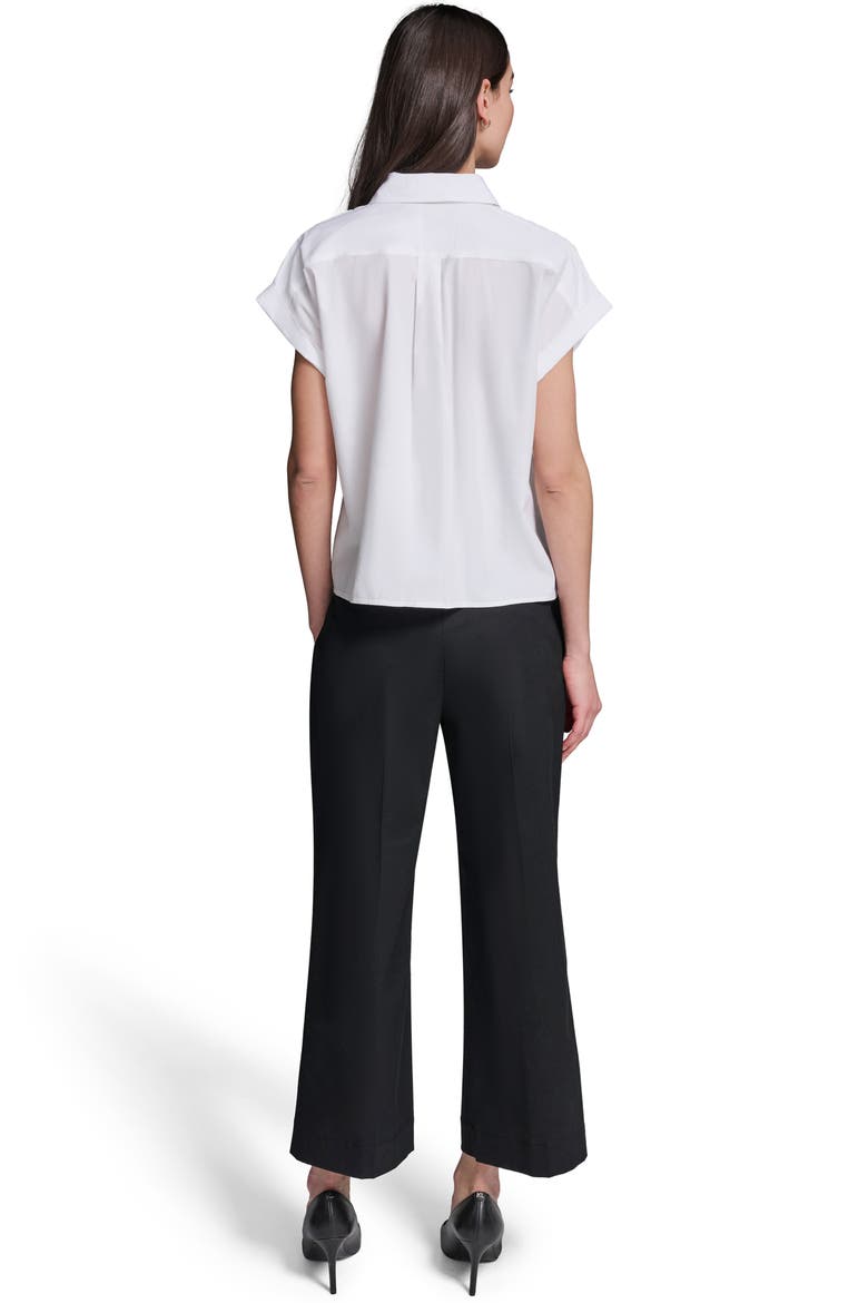 Button-Up Eyelet Top, Alternate, color, WHITE