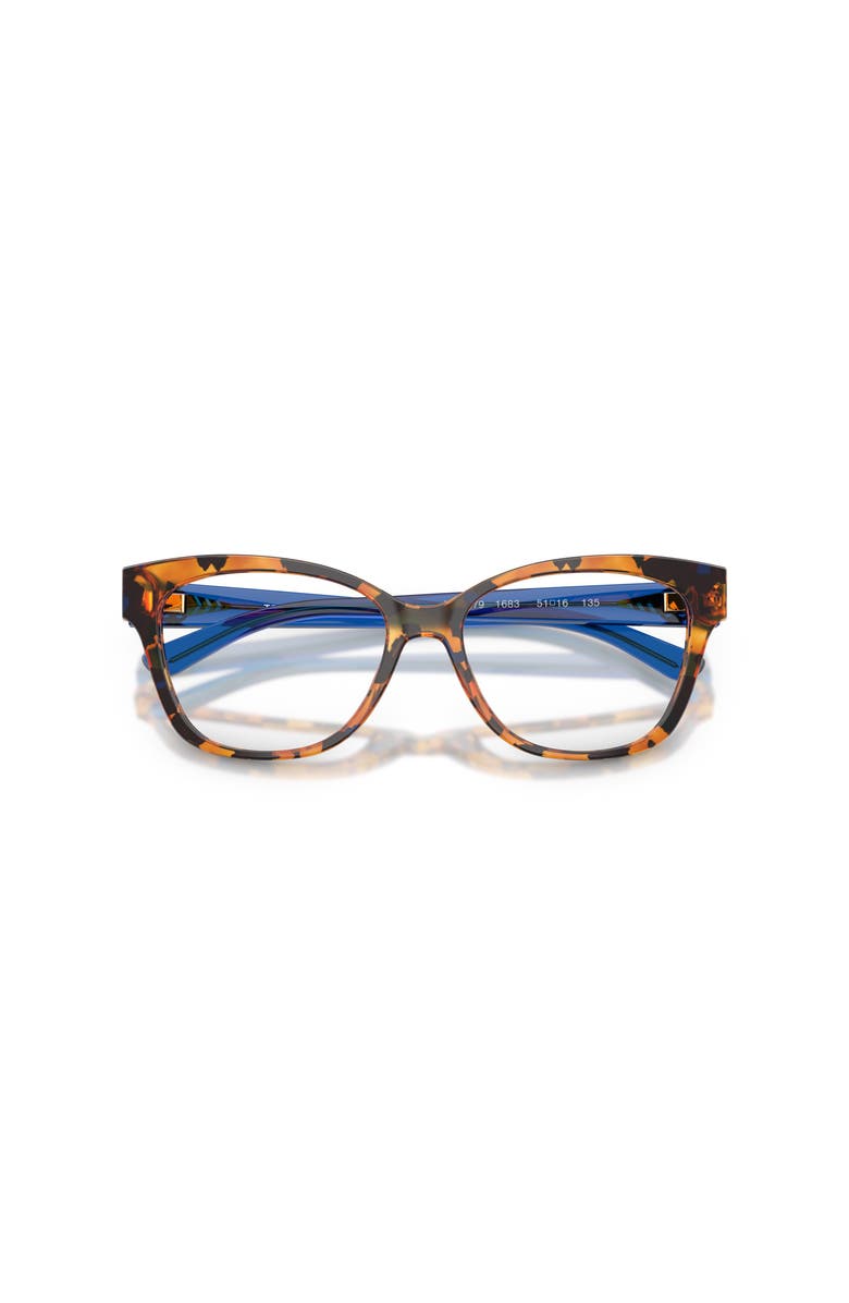 Tory Burch 51mm Square optical glasses, Alternate, color, Tortoise