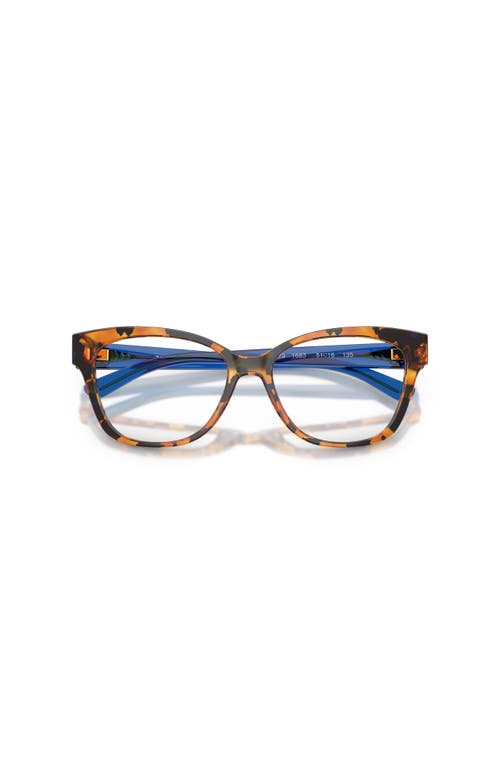 Tory Burch 51mm Square Optical Glasses In Multi