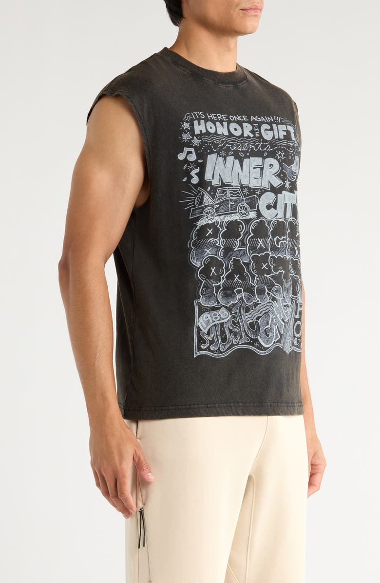 HONOR THE GIFT Block Party Graphic Muscle Tee, Alternate, color,