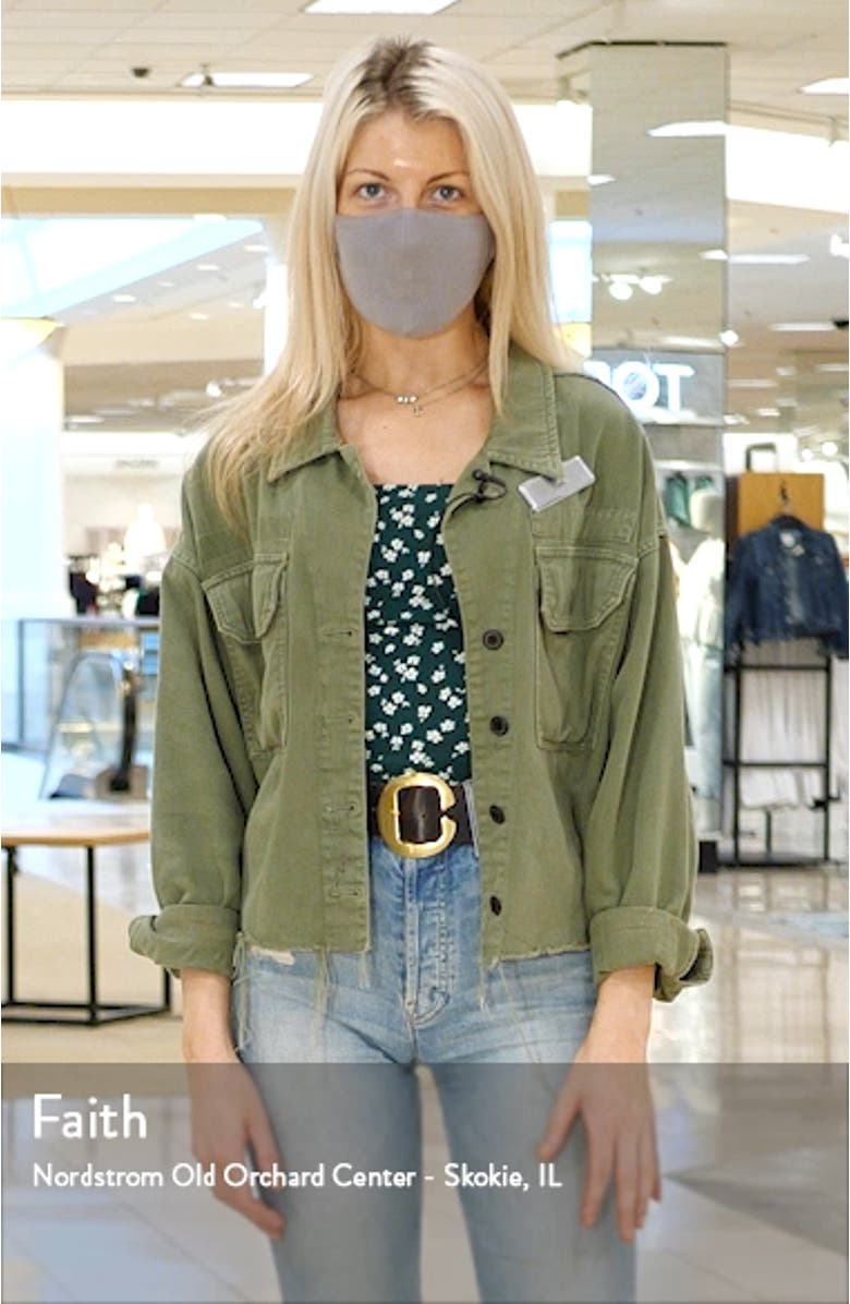 Deena Patch Pocket Denim Miniskirt, sales video thumbnail