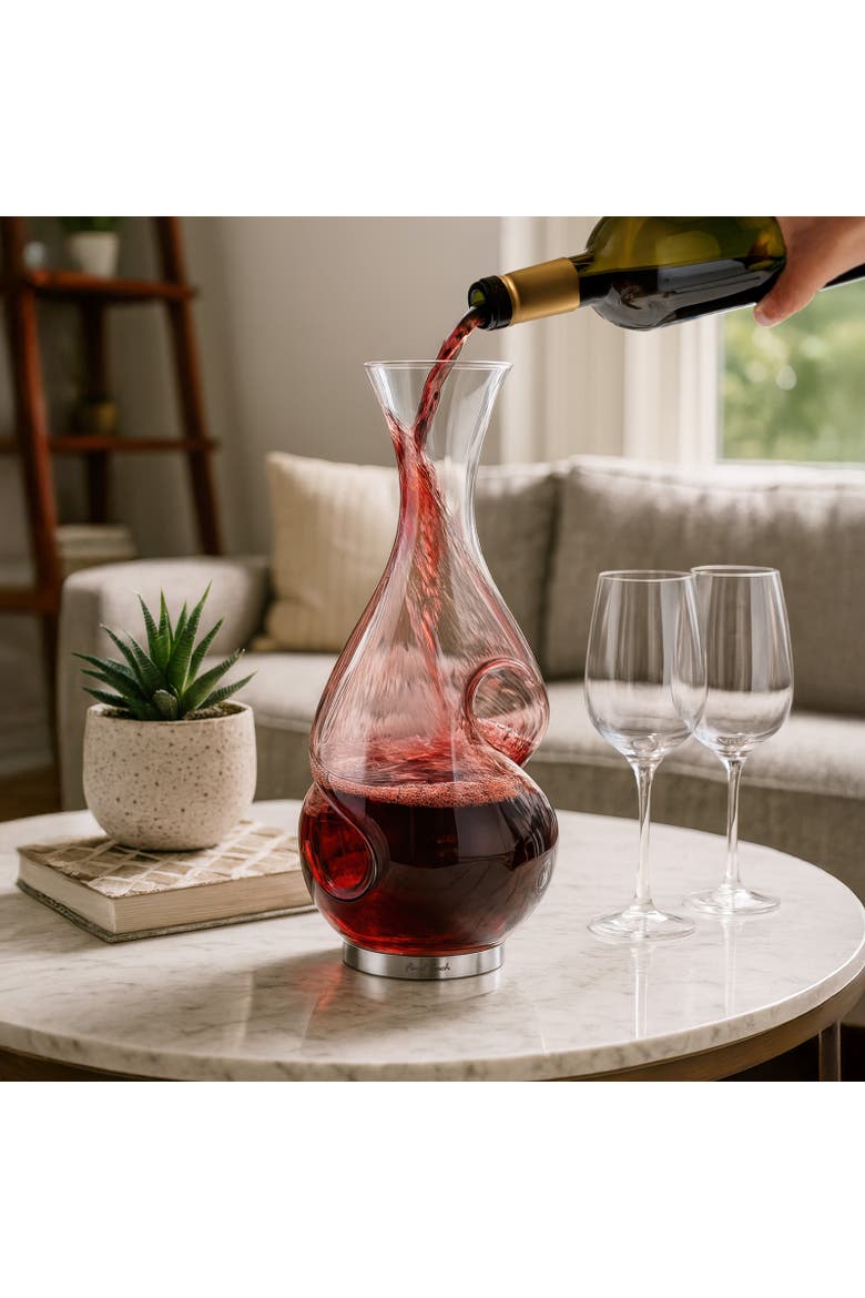 L'Grand Conundrum Aerator Decanter, Alternate, color, Clear