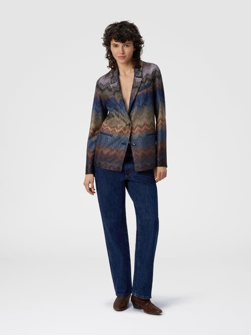 Missoni Chevron-pattern Blazer In Multi