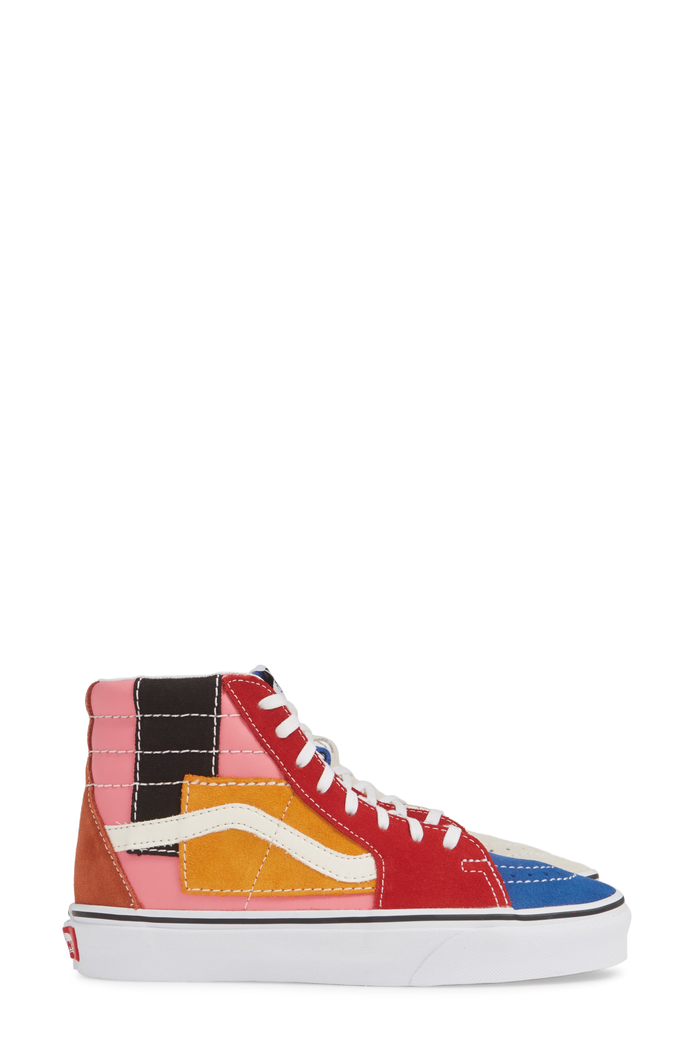 Vans Sk8-Hi Patchwork High Top Sneaker, Alternate, color, 