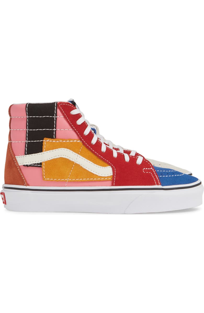 Vans Sk8-Hi Patchwork High Top Sneaker, Alternate, color,