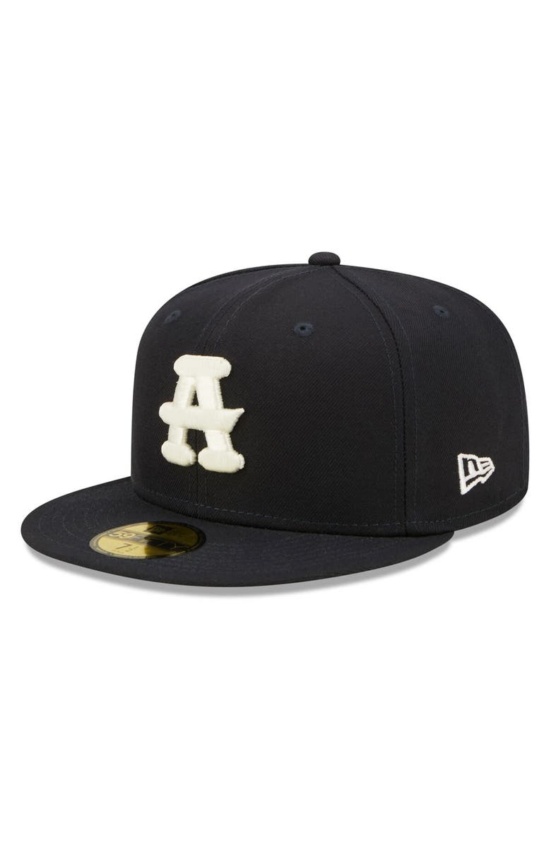 New Era Men's New Era Navy Gwinnett Stripers Black Crackers Theme Night 59FIFTY Fitted Hat, Alternate, color,
