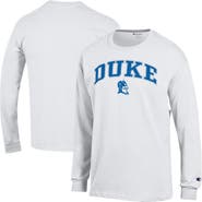 Champion Men's Champion White Duke Blue Devils Arch Over Logo Long Sleeve T-Shirt