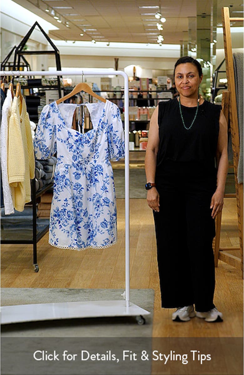 Juba Floral Print Puff Sleeve Dress, sales video thumbnail