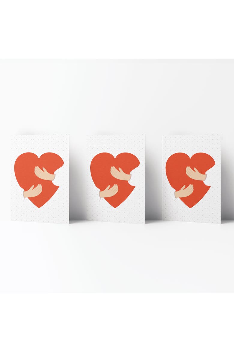 Love/Friendship Greeting Card Pack (3ct) "Heart Card", Main, color, Multi-Pack