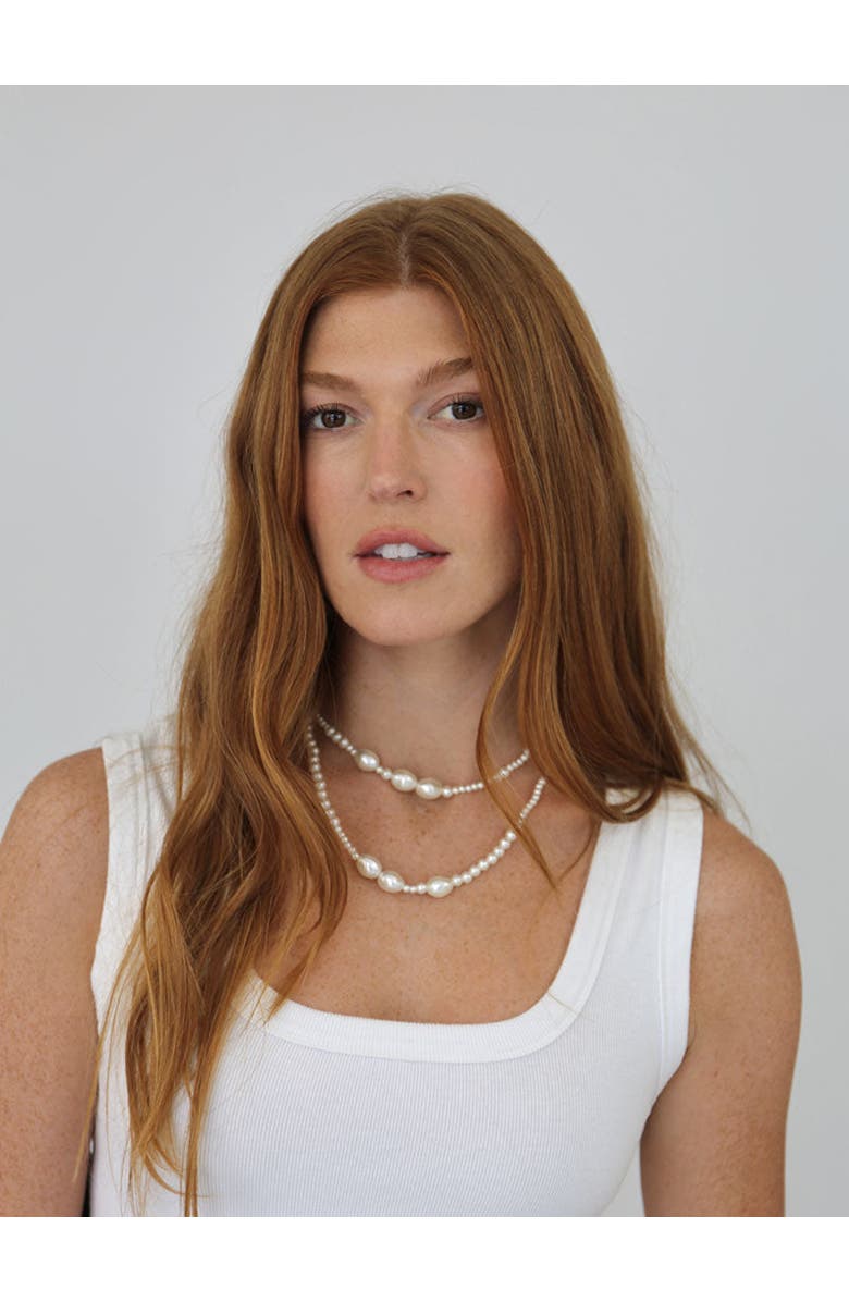 By Lilla Coco Necklace, Alternate, color, Pearl
