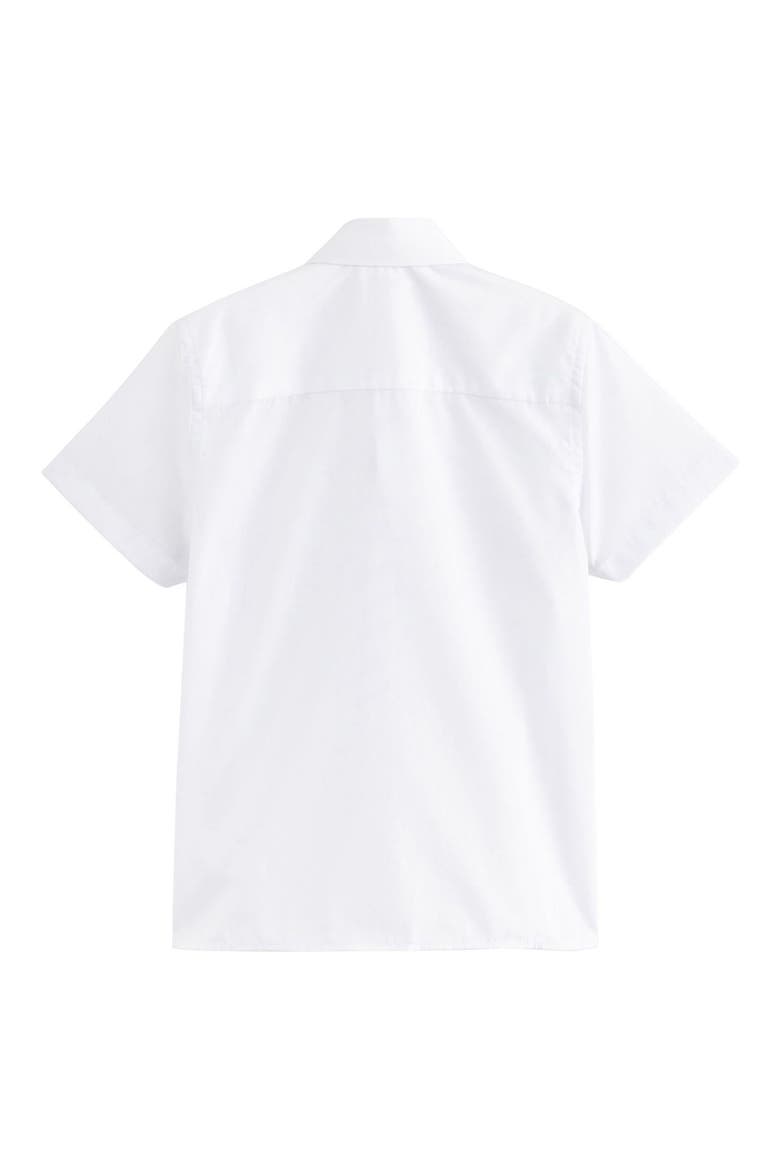 Kids' 5-Pack Uniform Short Sleeve Button-Up Shirts, Alternate, color, WHITE