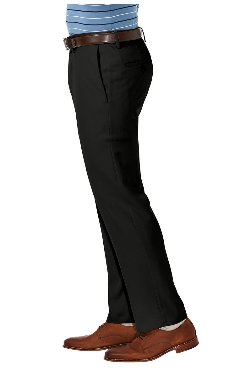 HAGGAR Cool 18<sup>®</sup> PRO Straight Fit Flat Front Pant, Alternate, color, Black