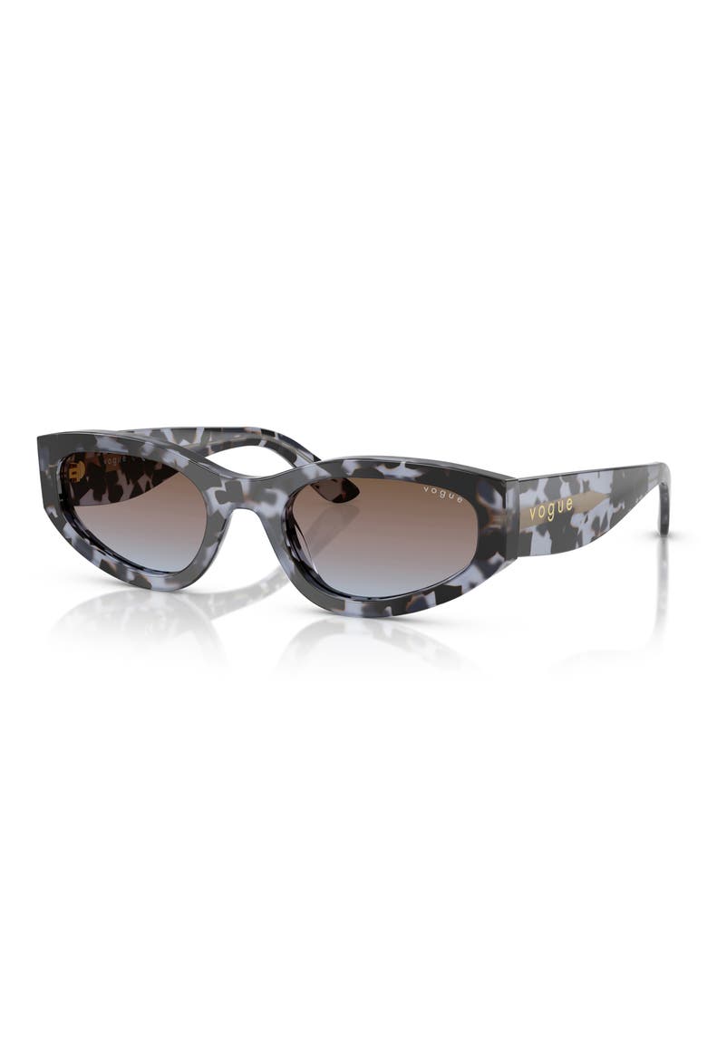 54mm Cat Eye Sunglasses, Alternate, color, BLUE TORT