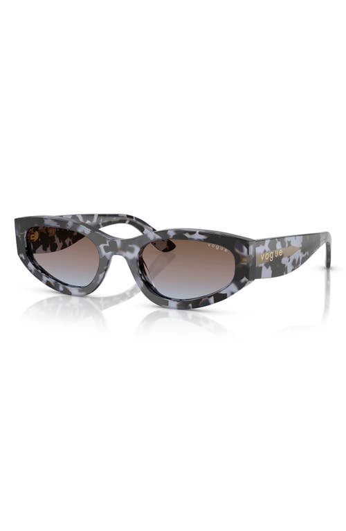 Vogue 54mm Cat Eye Sunglasses In Blue Tort