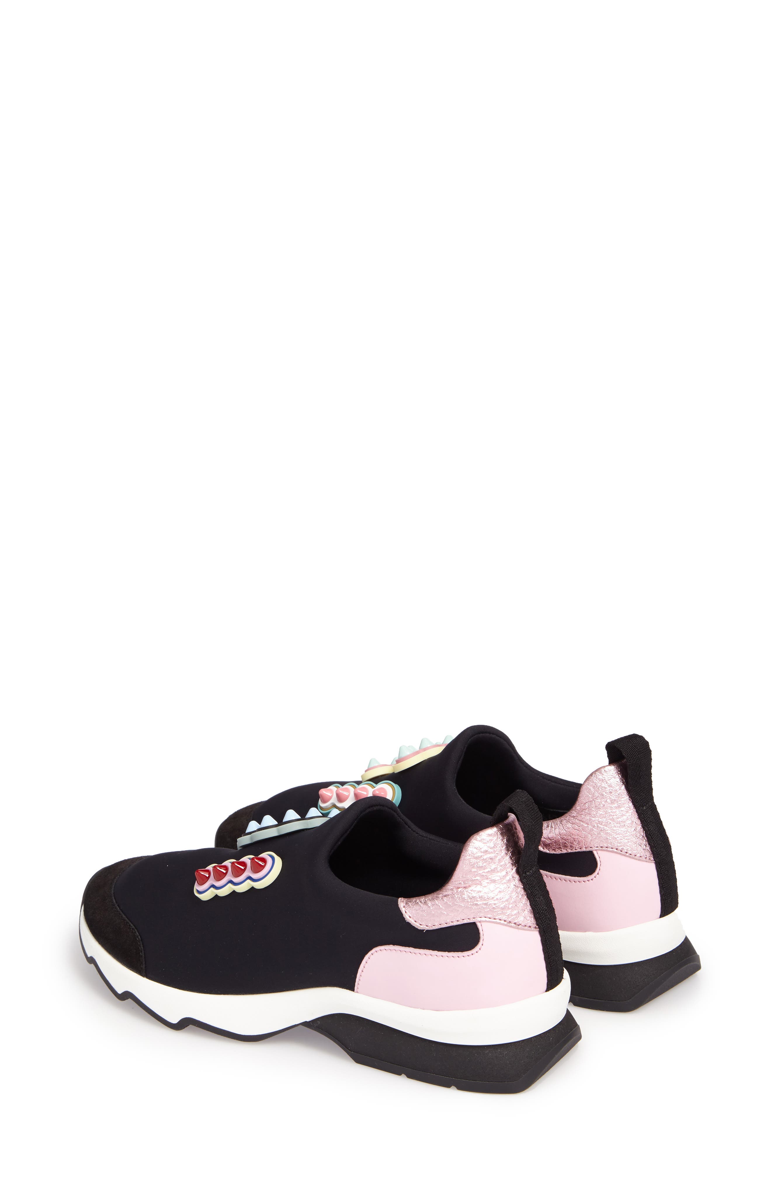 Fendi Logo Slip-On Sneaker, Alternate, color, 